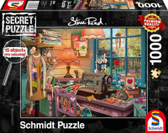 Schmidt Spiele 59654 Puzzle secret, În camera de cusut, puzzle jigsaw 1000 piese Puzzle Naty Shop Titlu implicit