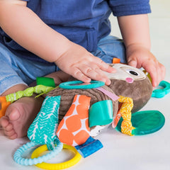 Bright Starts, jucărie pentru cărucior, leneș - cu zornăitor, oglindă și bucle taggie Jucarii Bebe Naty Shop