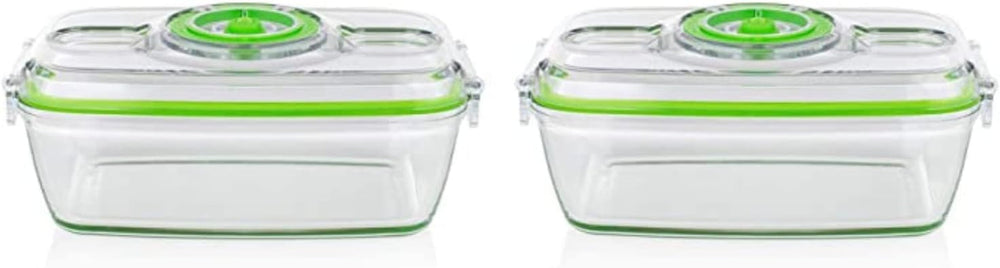 Ensemble de récipients de conservation des aliments en verre Princess avec machine sous vide portable – Comprend une pompe à vide électrique, un câble de chargement USB, 2 récipients de cuisson et alimentaires, 2 couvercles sans BPA, 492985 boîtes de conservation des aliments Naty Shop Scelleuse sous vide manuelle avec ensemble de bocaux en verre