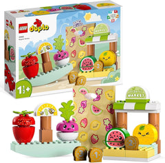 LEGO DUPLO Mon premier marché biologique, magasin de jouets pour garçons et filles, jouet éducatif pour les tout-petits à partir de 1 an et demi, accessoires pour fruits et légumes 10983 Sets de construction Besuche den LEGO-Store Single