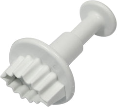 HL544 Matrices de gaufrage de feuilles Ilex nervurées, petites, moyennes et grandes, plastique, blanc, lot de 3