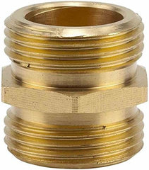 Raccord fileté en laiton Gardena : Connecteur en laiton pour raccordement des deux côtés, par ex. aux pompes, filetage de tuyau 26,5 mm (G 3/4 pouce) (7260-20)