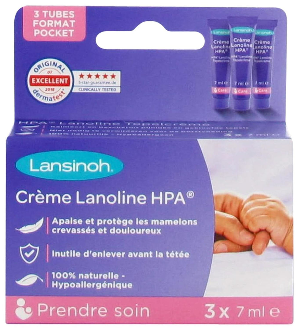 Lansinoh I Lanolin HPA Crème, 3 X 7 Ml Accessoires Alimentation et Allaitement Bebe Naty Shop