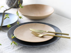 CreaTable, 13139, série Catania, service de table 12 pièces, service d'assiettes en porcelaine, passe au lave-vaisselle et au micro-ondes, fabriqué au Portugal