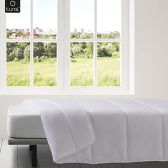 Tural - Couette 150 X 220 cm avec traitement Aloe Vera, garnissage fibres 300 G/M², douce, respirante, certifiée Oeko-Tex (blanc, lit 90 cm) Couettes et couettes Naty Shop