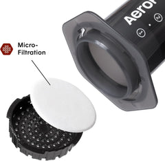 Machine à café et expresso originale AeroPress, cafetière portable de niveau Barista avec chambre, piston et filtres, machine à café et expresso rapide