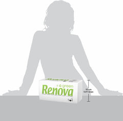 Renova - Mouchoirs Renovagreen, 200 mouchoirs, papier recyclé, Ecolabel européen, format standard