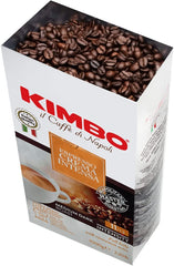 3x Café en grains Espresso Crème Intense, torréfaction moyennement foncée, grains de café entiers, sac de 1 kg, café de Naples