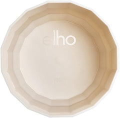 Pot rond elho Facet 17cm - pour l'intérieur - 100% plastique recyclé - Ø 16,6 x H 14,9 cm - Rose/Rose amande