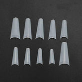 500 pièces de faux ongles, bouts d'ongles artificiels français naturels pour manucure, L, faux ongles à faire soi-même, gel UV ovale, accessoires d'ongles pour femmes et filles (couleur naturelle)