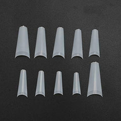 500 pièces de faux ongles, bouts d'ongles artificiels français naturels pour manucure, L, faux ongles à faire soi-même, gel UV ovale, accessoires d'ongles pour femmes et filles (couleur naturelle)