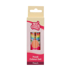 Colorant alimentaire Funcakes Peach Gel : Colorant alimentaire très concentré pour pâte, crème, fondant et pâte d'amande. Dosage facile. Une seule goutte pour créer des couleurs vibrantes. Halal. 30g.