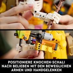LEGO Fortnite Knochen-Schali - Gamer Modellbau -Bauset für Erwachsene - Schalenschläger Spitzhacke, Farbwerfer, Bananenrucksack - Gaming Deko - DIY Set - Gaming Geschenk für Erwachsene & Fans - 77072