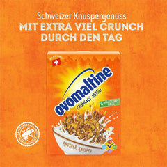 Ovomaltine Crunchy Muesli - muesli croquant au chocolat, avec un mélange unique de céréales et Ovomaltine - muesli au chocolat, vitamines, fibres et minéraux précieux (1 x 450g)