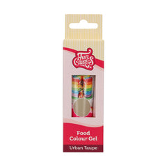 Colorant alimentaire Funcakes Gel Urban Taupe : Colorant alimentaire très concentré pour pâtes, crèmes, fondants, pâte d'amande et pâtisseries. Dosage facile. Une seule goutte pour créer des couleurs vibrantes. Halal. 30g.