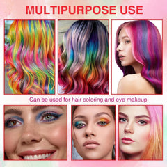 Teinture capillaire temporaire pour enfants, 5 couleurs, Mascara lavable, craie pour Salon de coiffure, boutique Naty