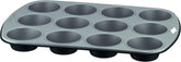 Gustosa Backform 12 Muffin Aus Stahl, Antihaftbeschichte, Für Backofen, Schwarz, 38 X 27 Cm Moules et plaques pour la pâtisserie Naty Shop