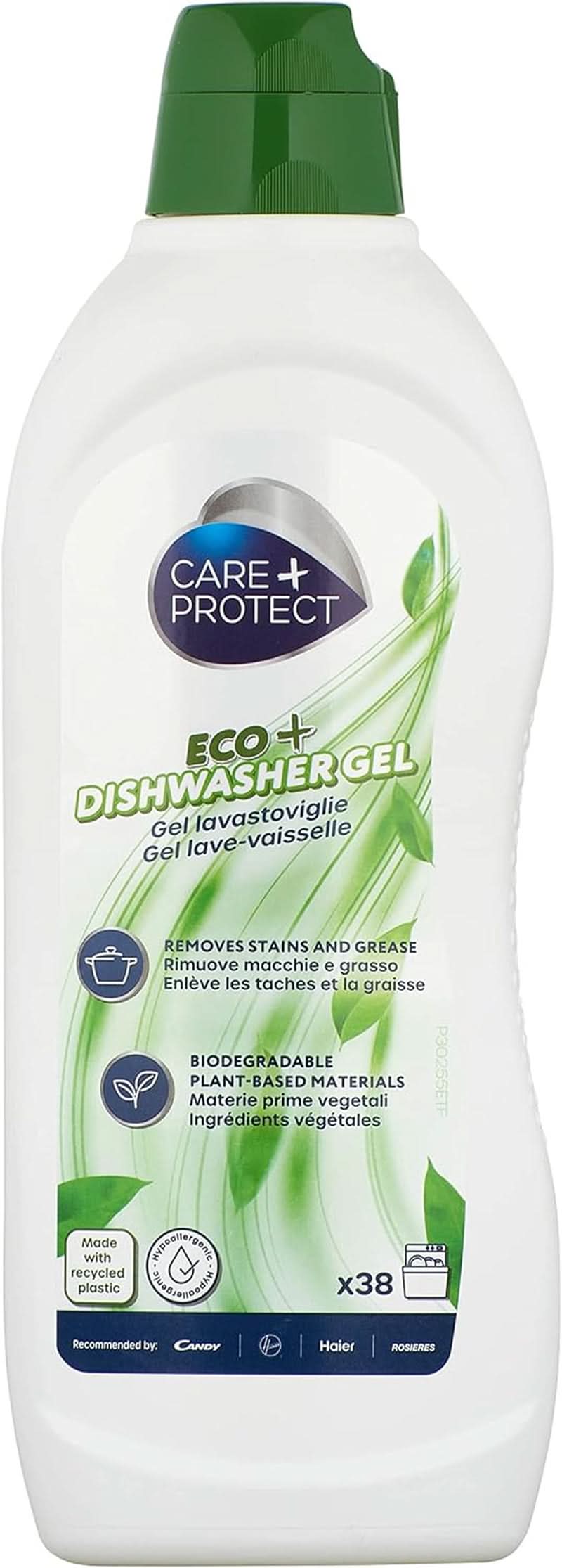 CARE + PROTECT - Gel écologique pour lave-vaisselle, hypoallergénique, 650 ml Naty Shop Gel Eco+ pour lave-vaisselle