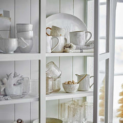 Bloomingville Tasse à lait, blanc d'hiver, arbre de Noël, 145 ml, pour couverts