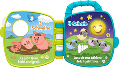 Fisher-Price Musical Animal Friends Recueil de chansons | Jouet bébé à partir de 6 mois, 1 an pour filles et garçons | Jouet pour enfants | Livre musical avec effets sonores et lumineux | Jouet éducatif (allemand), GFP29 Jucarii Bebe Naty Shop
