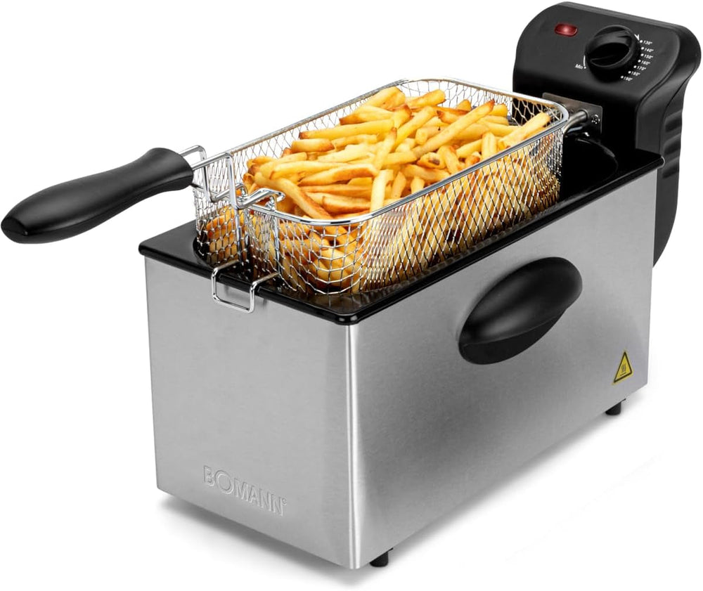 Bomann® Friteuza cu ulei, capacitate de 3L, tehnologie cu zonă rece și scurgere, 2000 W Electrocasnice Naty Shop Default Title