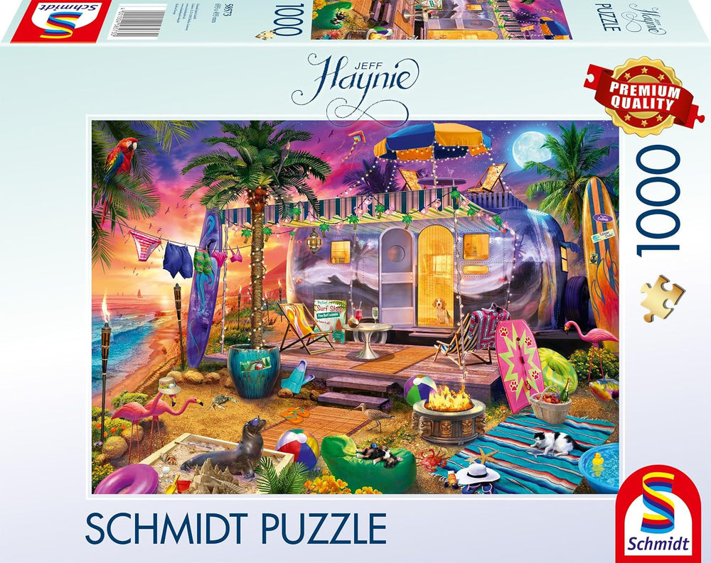 Schmidt Spiele 58573 Jeff Haynie, Mit Dem Wohnwagen Am Meer, puzzle 1000 pièces Puzzle Naty Shop Titre par défaut