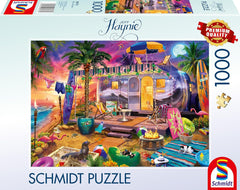 Schmidt Spiele 58573 Jeff Haynie, Mit Dem Wohnwagen Am Meer, puzzle 1000 pièces Puzzle Naty Shop Titre par défaut
