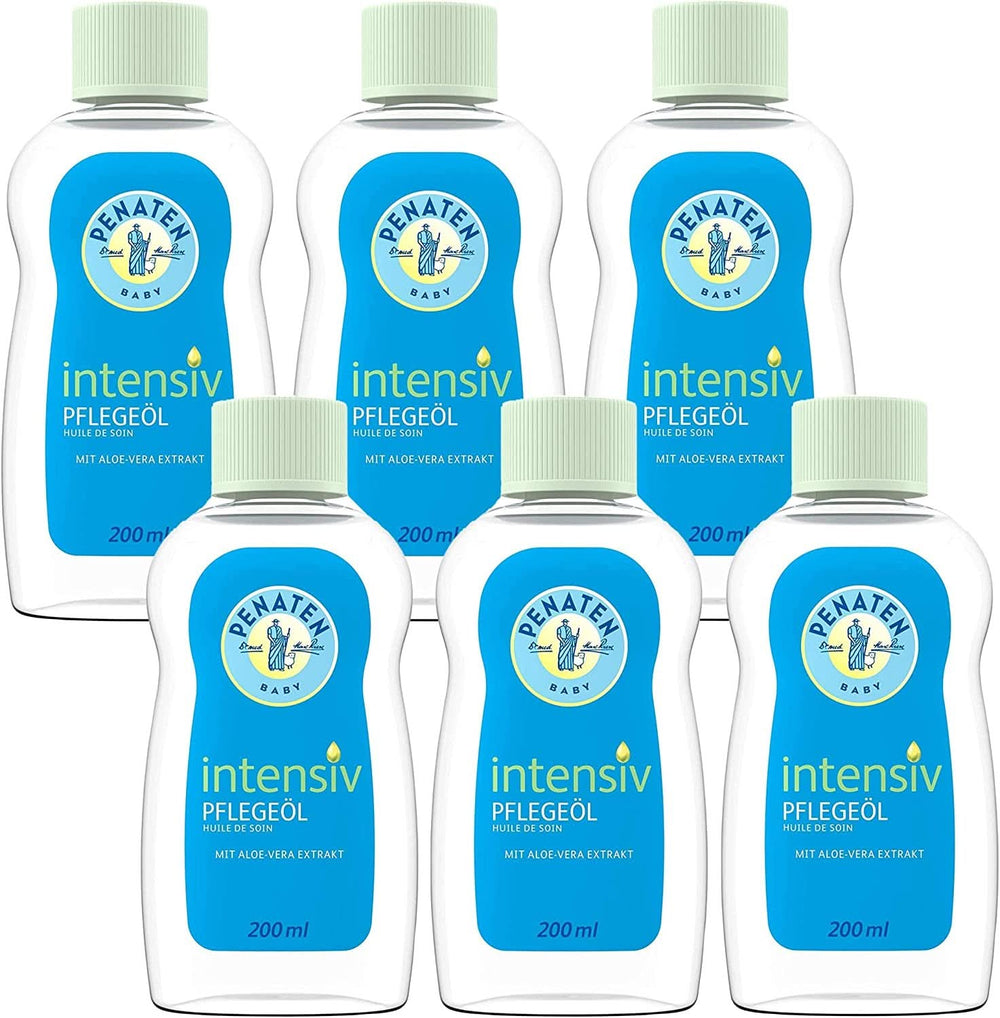 PENATEN Intensive Care Oil, huile pour bébé à l'Aloe Vera, pour un nettoyage délicat et le soin de la peau sèche de bébé Cosmétiques et Beauté Naty Shop