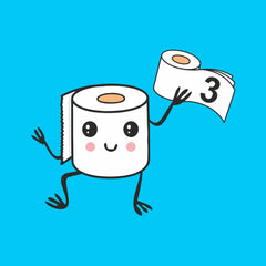 Papier toilette Renova Skincare, 3 couches, blanc, 24 rouleaux