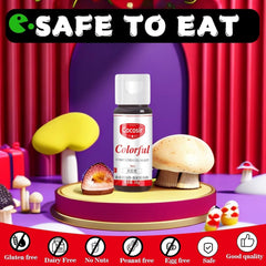 Colorant alimentaire rouge, colorant alimentaire concentré 26 g, colorant alimentaire à base d'huile, colorant alimentaire concentré sans sucre, colorant alimentaire liquide pour pâtisserie – pour beurre de cacao, crème au beurre