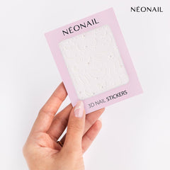 NÉONAIL Nagelstickers 3D - 61 Muster - Nail Charms - Nägel Selber Machen - Nails - Nageldesign - Accessoires - Nailart - Nail Art Zubehör - Nagel Deko - Nagelschmuck - Dekoration Nageldesign - Weiß