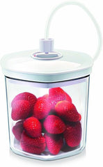 Ensemble de récipients sous vide CASO, récipient incassable et lavable au lave-vaisselle, 3 récipients sous vide pour aliments et liquides sensibles à la pression, convient à toutes les machines sous vide CASO avec raccord de tuyau, boîtes de conservation alimentaires empilables Naty Shop