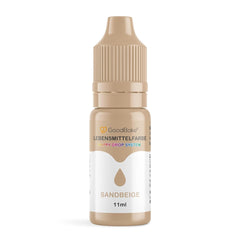 Colorant alimentar Goodbake Pastel Sand Beige (11 ml) – Colorant alimentar cu doză mare – Pentru colorarea prăjiturilor, fondantului, cremei de unt, macarons-urilor, băuturilor, slime-ului și multor altor obiecte. 100% vegan