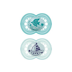 Mam Chupete Original Silic +16M 2U Azul