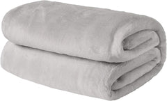 Cuvertură de pat Brentford's Ultra Soft Fleece, Silver Grey, Large Double - 150 X 200Cm Paturi si Cuverturi Besuche den Brentfords-Store Gri-argintiu 150 X 200 Cm