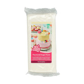 Fondant Funcakes aromatisé à la meringue : Facile à utiliser, onctueux, flexible, doux et malléable, parfait pour la décoration de gâteaux, casher et sans gluten. 1kg