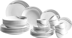 Mäser service de table combiné, porcelaine TAJO, blanc, 40 x 60 x 40 cm