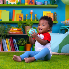 Bright Starts Giggle & Glow Bell Glow in the Dark Elephant Toy Oball Facile à attraper Nouveau-né + Jouets pour bébé unisexe Naty Shop