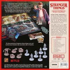 Stranger Things : Shadow World, jeu expert, jeu de société, 2-4 joueurs, à partir de 12 ans, 60 minutes, allemand, multicolore, coloré