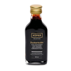 Colorant Caramel Küper Gourmet – 40 ml – Colorant alimentaire liquide marron – Colorant caramel pour sauces, vinaigrettes ou sauces sucrées – Colorant sucre noir