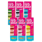 Lot de 6 pâtes colorantes Decocino - 6 x 20 g - Colorant alimentaire rouge, rose, vert, jaune, bleu et noir, idéal pour colorer gâteaux, fondants et crèmes - Sans azoïques et sans gluten