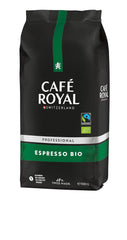 Café Royal Professional Line Bio Espresso – Machines à café pour machines entièrement automatiques, aromatiques, torréfaction foncée, étoiles 4/5, Bio & Fairtrade, 1 kg