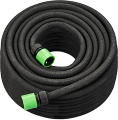 Tuyau d'arrosage Relaxdays 50 m, tuyau d'arrosage pour arrosage des couches hautes et des haies, tuyau d'arrosage noir