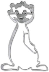 Boîte à biscuits en forme de suricate, env. 10,5 cm, argent