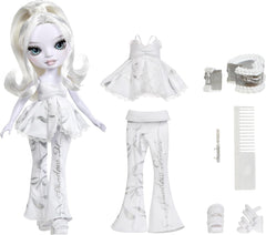 Rainbow High Shadow High Girl's Night Doll - Natasha Zima - Poupée mannequin de 28 cm dans les tons de gris, cheveux blancs et tenue argentée avec accessoires et peigne - Pour les collectionneurs et les enfants à partir de 6 ans