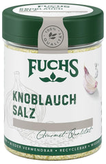 Fuchs Gewürze - Knoblauchsalz - Gewürzsalz für Dips, Saucen und Gemüse - ingrédients naturels - 90 g en dose variable, recyclable