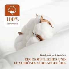 Couette en duvet 135x200 toutes saisons 100% coton couette 4 saisons 135x200 avec duvet d'oie et plumes boîte à chicane 3D très moelleuse couettes et couettes chaleur moyenne Naty Shop