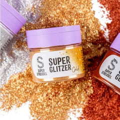 Super Streusel, Super Glitter Powder Gold, poudre de paillettes, or, 10 grammes Glitter Naty Shop