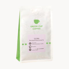 Café - Luna I 100% Arabica - Décaféiné I Café en grains 250g I Idéal pour bouilloire Moka, porte-filtre, machine à café automatique, café infusé et presse française aux arômes sucrés et chocolatés I Torréfaction moyenne