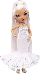 Rainbow High Holiday Editon 2022 - Modepuppe für Sammler - Roxie Grand - Mehrfarbige Haare, Schillerndes Diamantkleid und besondere Accessoires - Tolles Geschenk für Kinder ab 6 Jahren